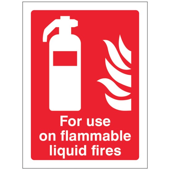 For Use On Flammable Liquid Fires