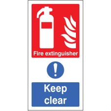 Fire Extinguisher Keep Clear (Multi Message)