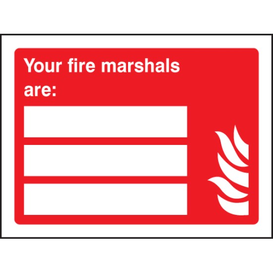 Your Fire Marshals Are (Space for 3 People)