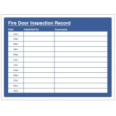 Fire Door Inspection Record