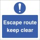 ! - Escape Route - Keep Clear