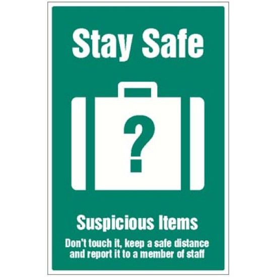 Stay Safe - Suspicious Items