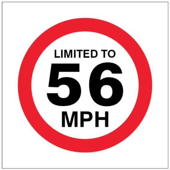 Limited to 56mph