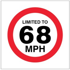 Limited to 68mph