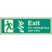 HTM Exit for Emergency Use Only - Left