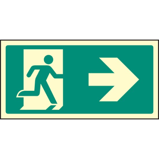 Intermediate Fire Exit Marker - Arrow Right