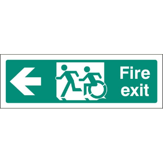 Inclusive Disabled Fire Exit Design - Arrow Left