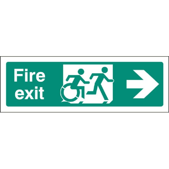 Inclusive Disabled Fire Exit Design - Arrow Right