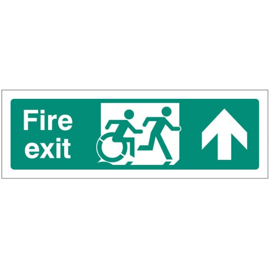 Inclusive Disabled Fire Exit Design - Arrow Up