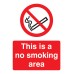 No Smoking Area