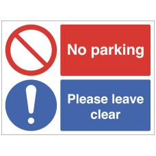 No Parking - Please Leave Clear