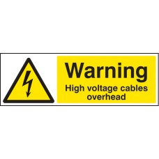 Warning - High Voltage Cables Overhead