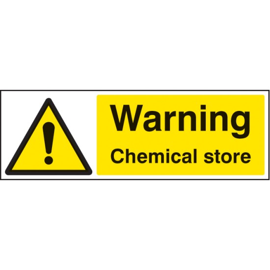 Warning - Chemical Store