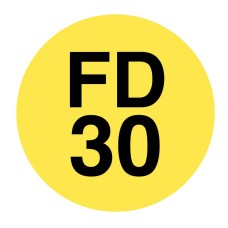 FD30 - Fire Door ID Tag