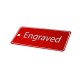 Key Fob - Red with White Text - Rectangle