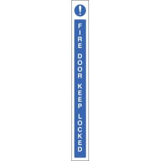 Fire Door Keep Locked - Door Edge Sign