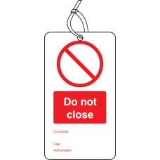 Do Not Close - Double Sided Tags (Pack of 10)