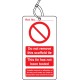 Scaffold Tie Do Not Remove - Double Sided Tags (Pack of 10)