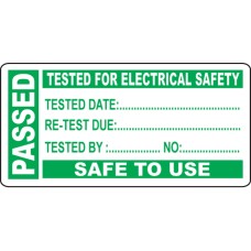 Passed - PAT Test Write On Labels (Roll of 250)