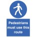 Pedestrians Must Use this Route