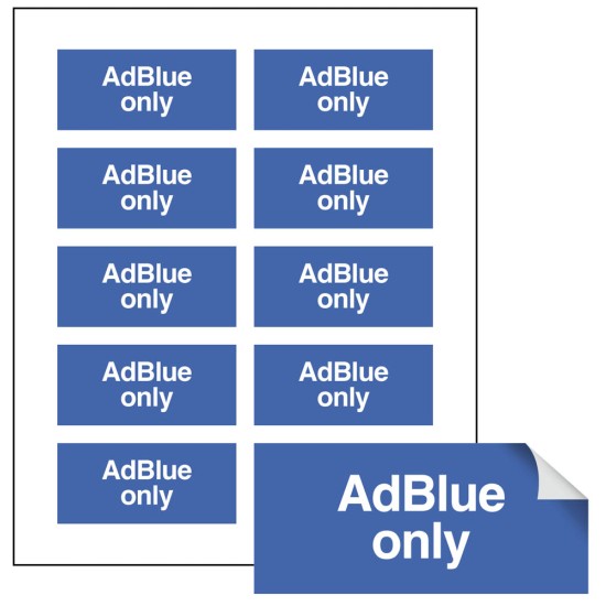 AdBlue Only - Labels