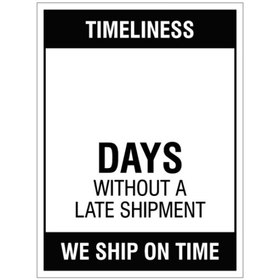 Timeliness - Wipe Clean Board 