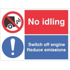 No idling - Switch off Engine Reduce Emissions