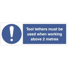 Tool Tethers must be used when Working