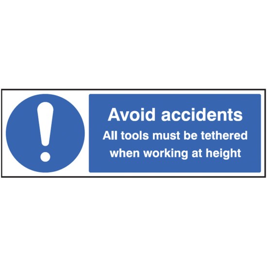 Avoid Accidents - All Tools must be Tethered