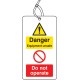 Danger - Equipment Unsafe - Do Not Operate Double Sided Tag (Pack of 10)