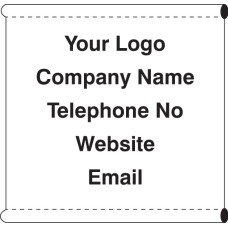 Your Message Here - Banner with Loops - 1270 x 1270mm