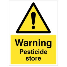 Warning - Pesticide Store