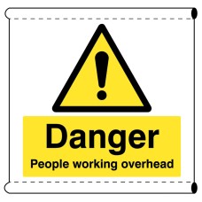 Scaffold Banner - Danger - People Working Overhead