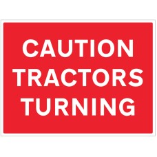 Caution - Tractors Turning