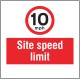 10mph - Site Speed Limit - Add a Logo - Site Saver