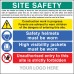 Site Safety - H&S Act - Construction Work - Helmets - Hi Vis - Unauthorised Entry Forbidden