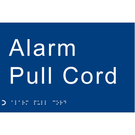 Braille - Alarm Pull Cord