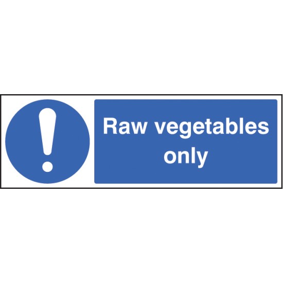 Raw Vegetables Only