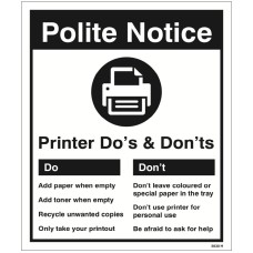 Printer - Do's & Don'ts