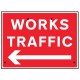 Re-Flex Sign - Works Traffic Arrow Left