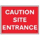 Re-Flex Sign - Caution - Site Entrance