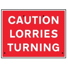 Re-Flex Sign - Caution - Lorries Turning