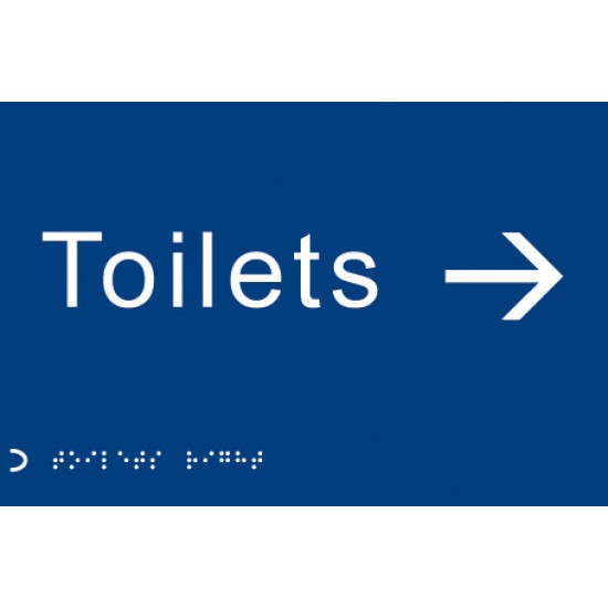 Braille - Toilets - Arrow Right