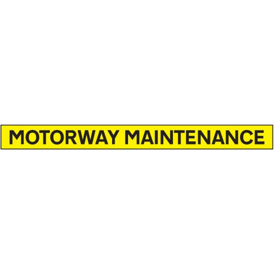 Motorway Maintenance - Reflective Magnetic