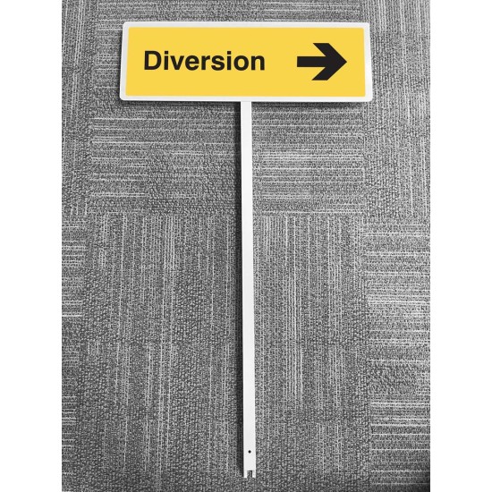 Diversion - Arrow Right - Verge Sign