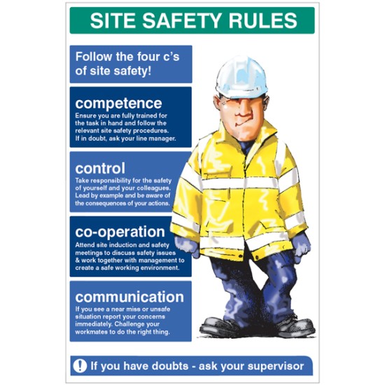 Site Safety Rules - The Four C's of Site Safety