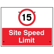 Re-Flex Sign - 15mph Site Speed Limit