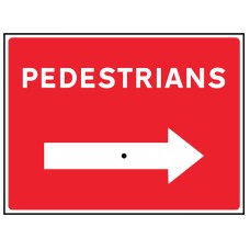 Pedestrians with Wing Nut Reversible Arrow