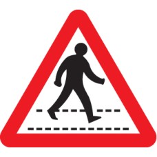 Pedestrians Crossing Ahead - Class R2 - Permanent