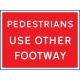 Pedestrians Use Other Footway - Class RA1 